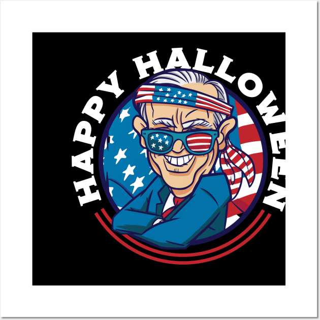 Happy Halloween - Funny Anti Biden Wall Art by Emmi Fox Designs